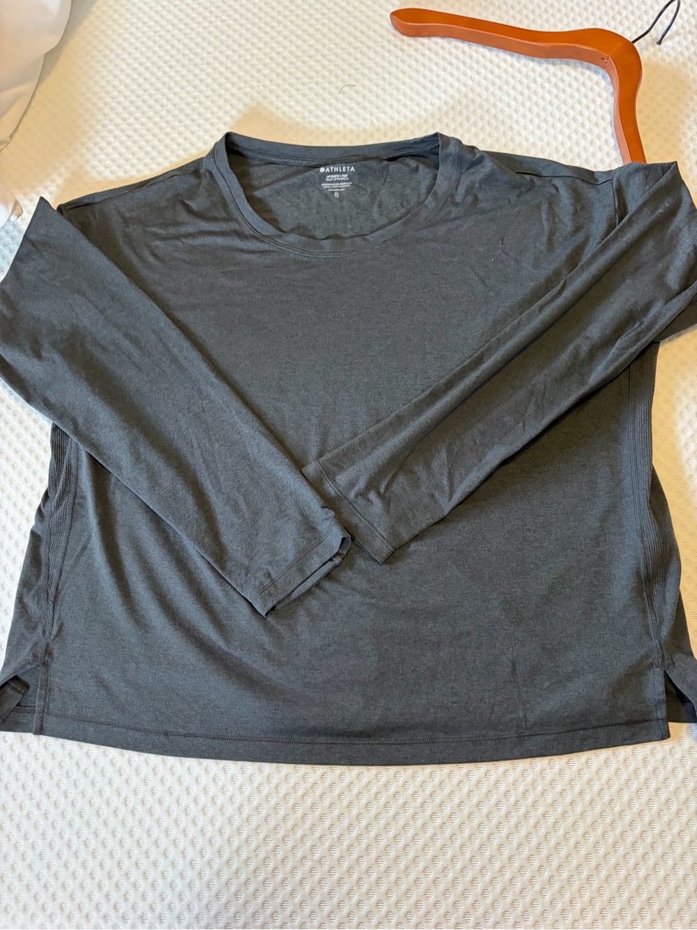 Athleta Men's Long-Sleeve Crewneck Top - Dark Gray